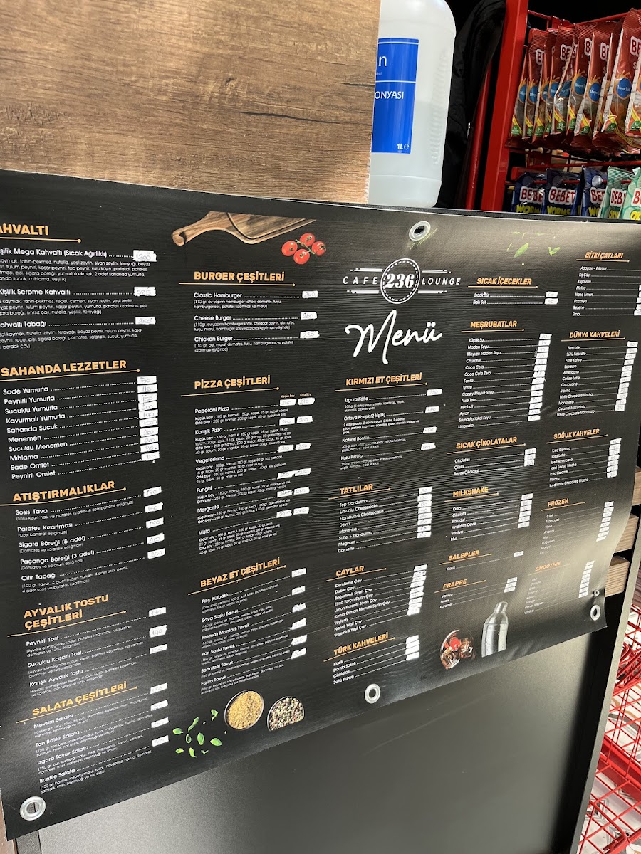 Menu Cafe 236 Serpme Kahvaltı Ve Restoran-1