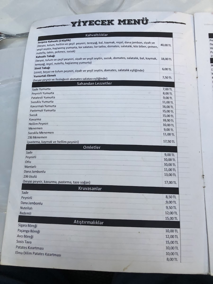 Menu Cafe 236 Serpme Kahvaltı Ve Restoran-8